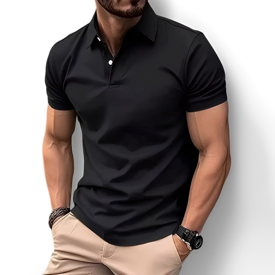 Deacon - Polo de manga corta y cómodo para hombres