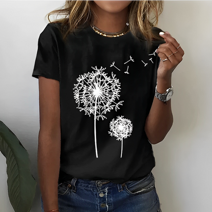 Lilly – Camiseta de Verano con Cuello Redondo