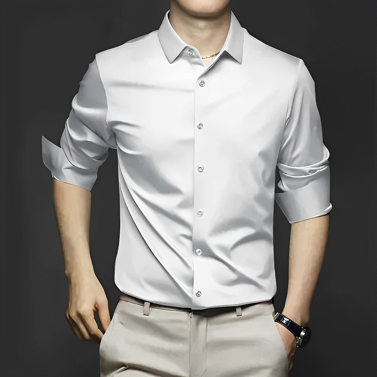 Ryan – Camisa sin arrugas con estilo para hombres