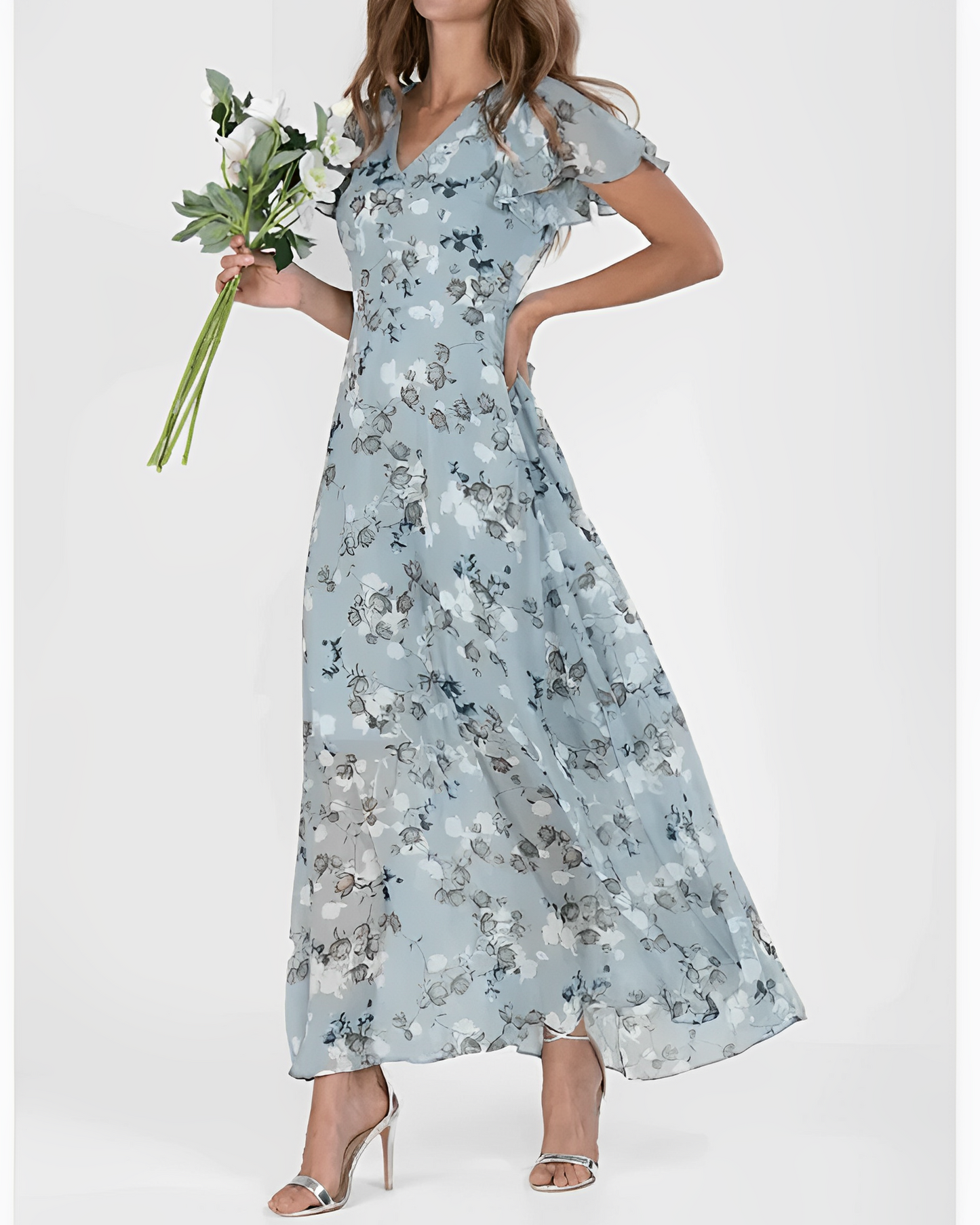 Leona – Maxivestido de verano con estampado de flores