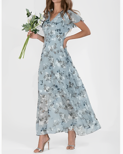Leona – Maxivestido de verano con estampado de flores