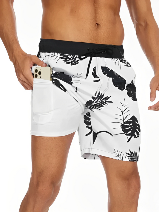 Noah – Pantalones cortos de baño de compresión de secado rápido