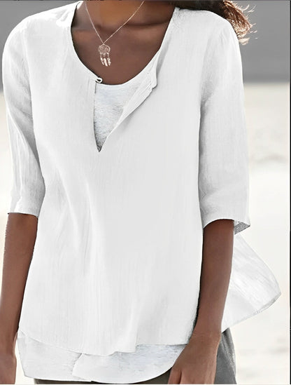 Lea – Blusa de Capas Veraniega para Mujeres