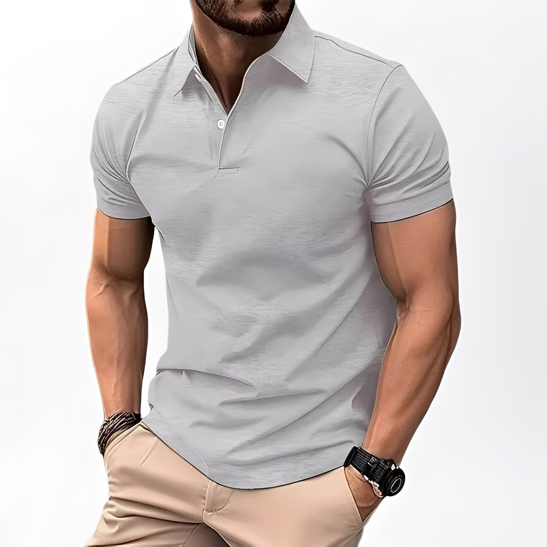Deacon - Polo de manga corta y cómodo para hombres