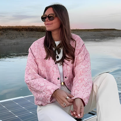 Katelyn - Chaqueta Acolchada de Patchwork Casual para Mujeres