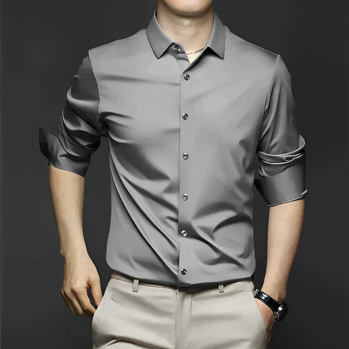 Ryan – Camisa sin arrugas con estilo para hombres
