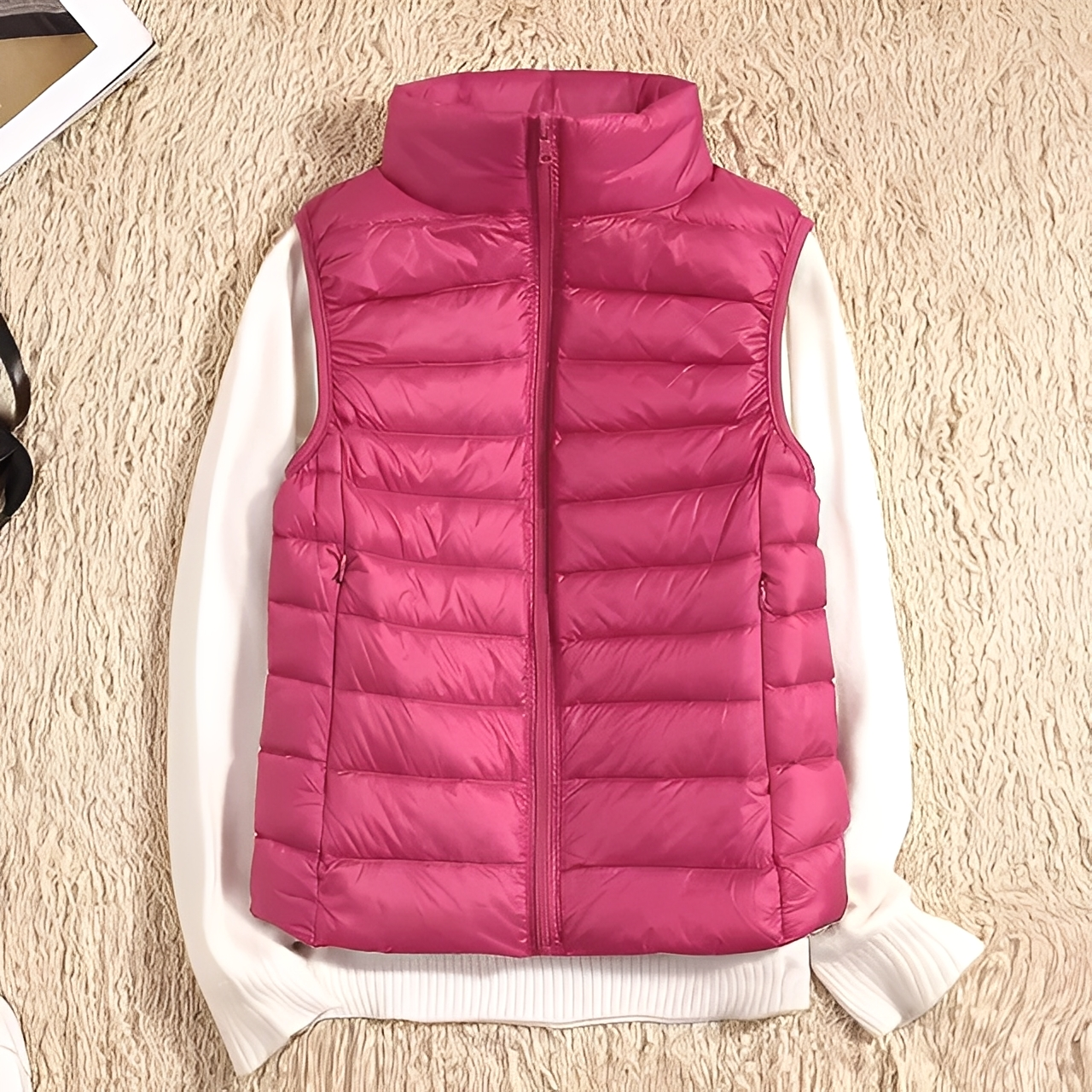 Sophie – Chaleco de Plumas Muy Ligero