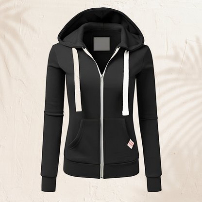 Luna – Cómodo sudadera con capucha con cremallera