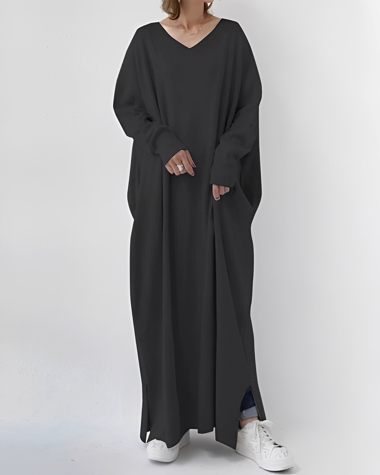 Eliana – Vestido Largo de Manga Larga