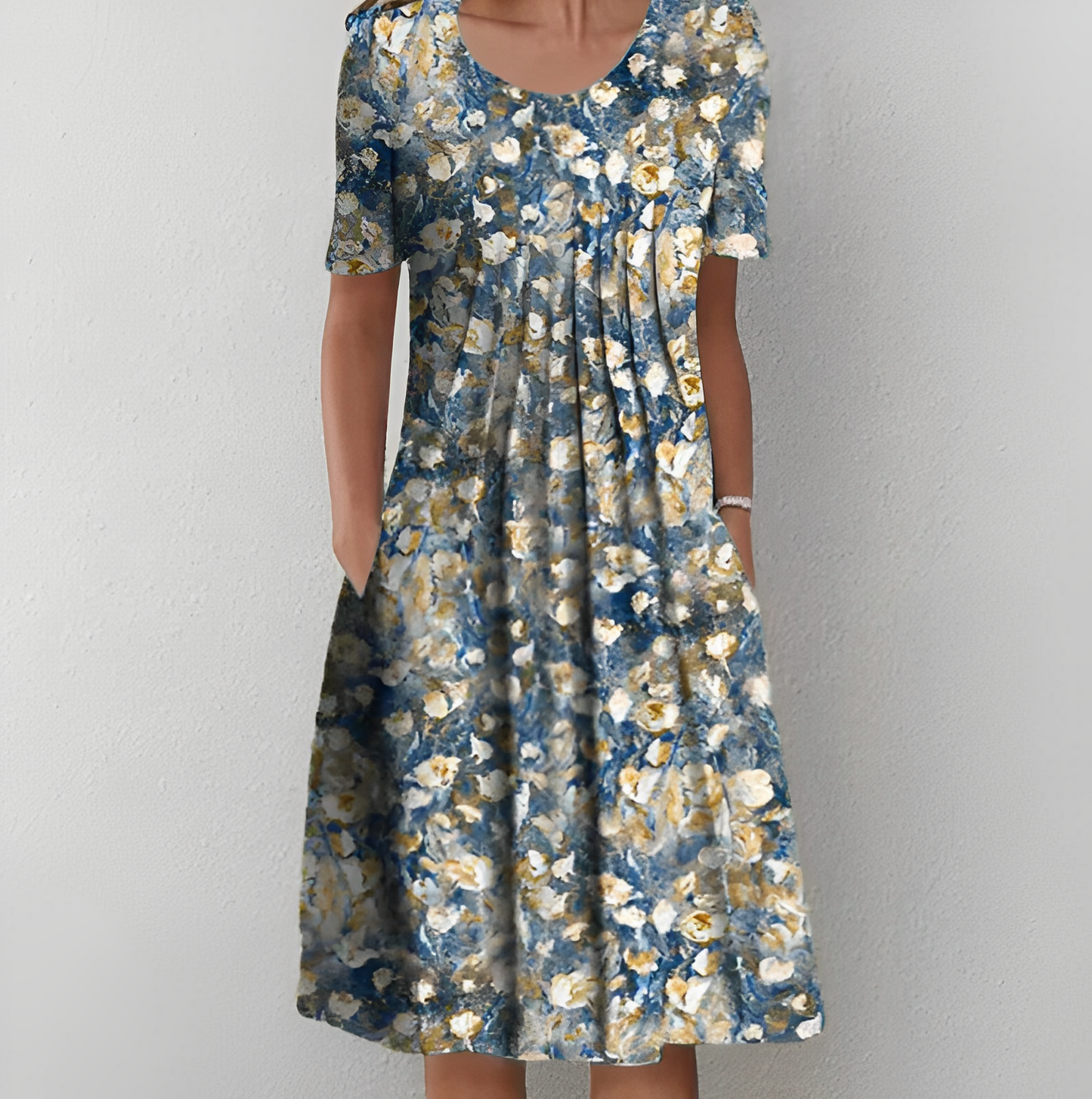 Jasmin – Diseñado Vestido Midi de Verano