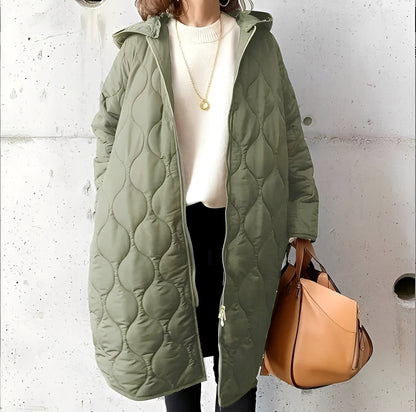 Priscilla – Parka casual con capucha y estampado