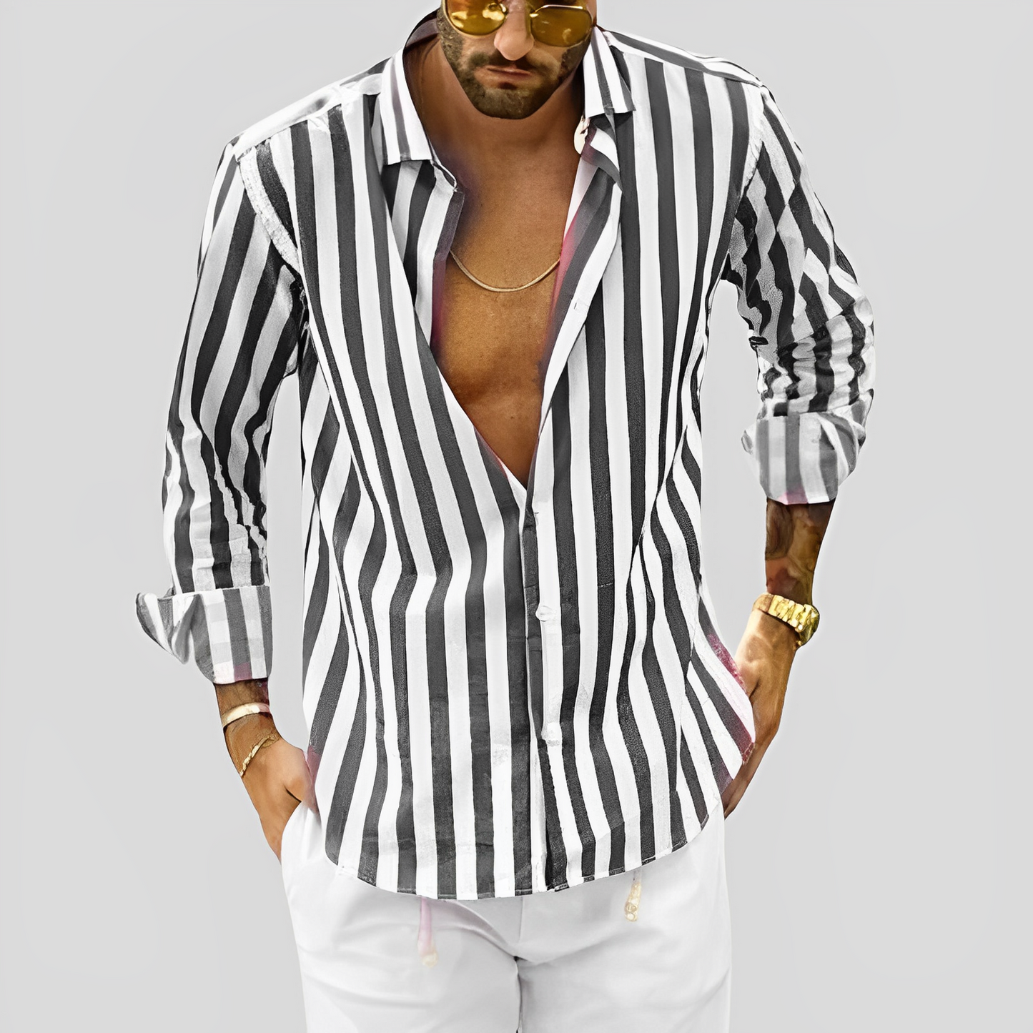 Emil – Camisa Rayada para Hombre