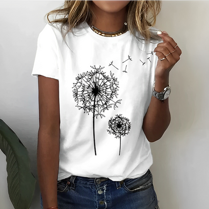 Lilly – Camiseta de Verano con Cuello Redondo