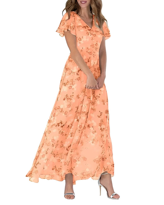 Leona – Maxivestido de verano con estampado de flores