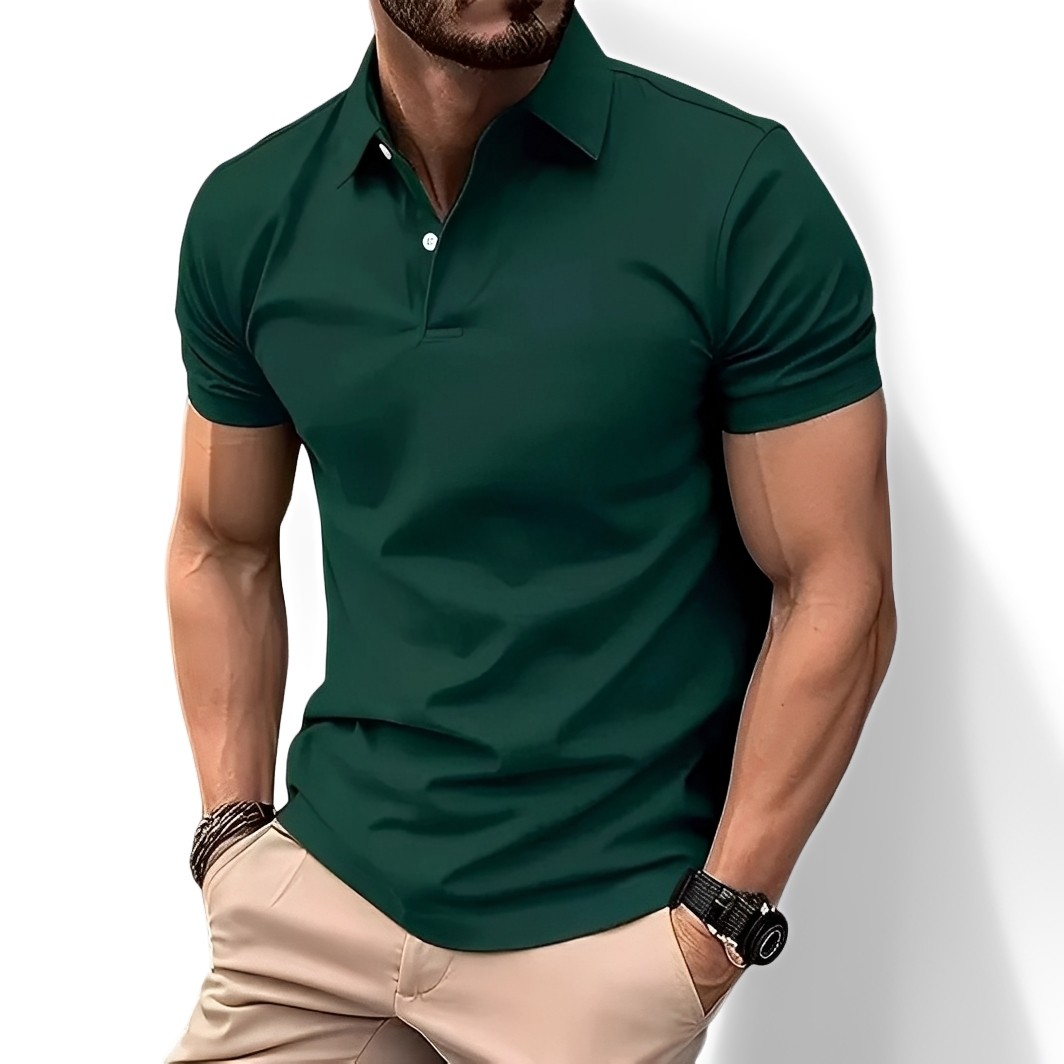 Deacon - Polo de manga corta y cómodo para hombres