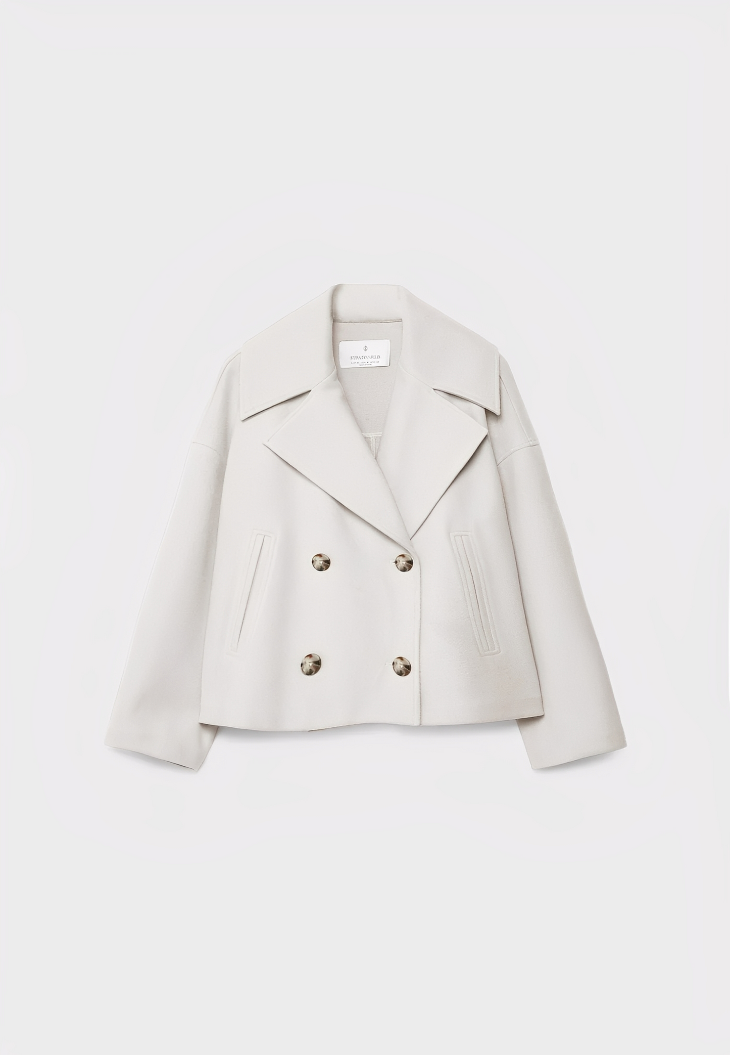 Claire – Elegante Chaqueta Corta con Doble Botonadura