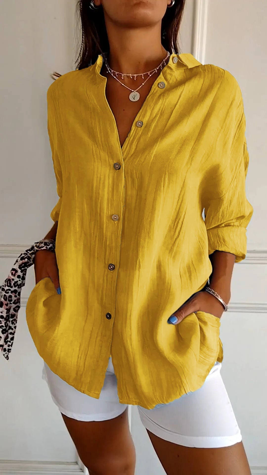 Sofie – Camisa de mujer con botones para el verano