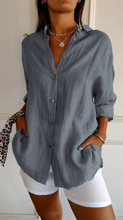Sofie – Camisa de mujer con botones para el verano