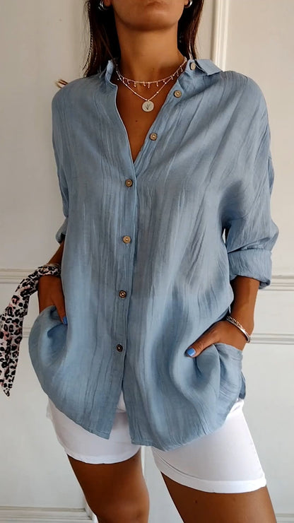Sofie – Camisa de mujer con botones para el verano
