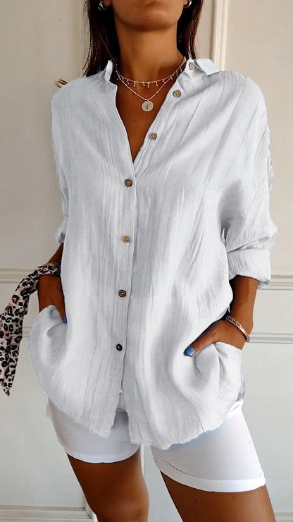 Sofie – Camisa de mujer con botones para el verano