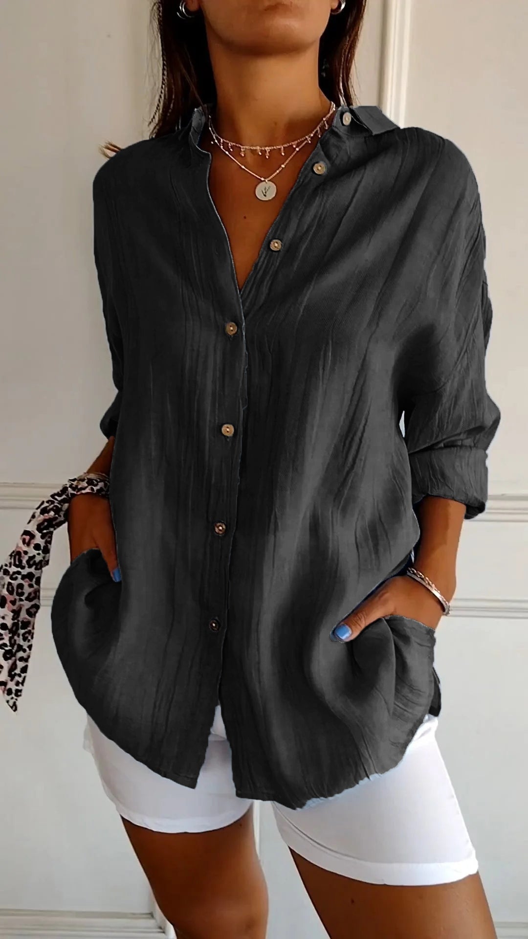 Sofie – Camisa de mujer con botones para el verano