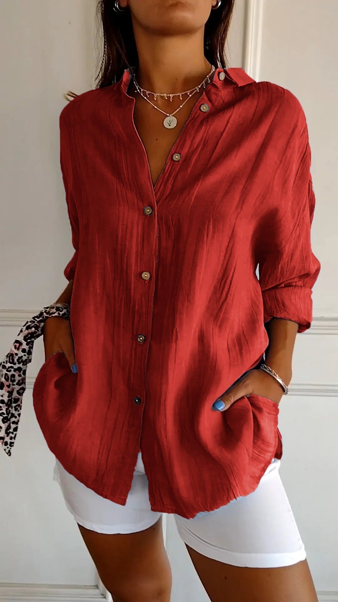 Sofie – Camisa de mujer con botones para el verano