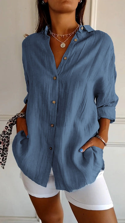 Sofie – Camisa de mujer con botones para el verano