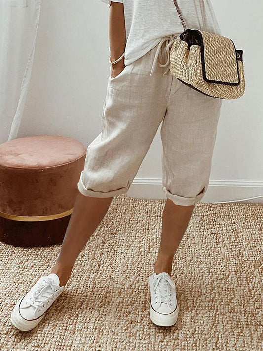 Nila – Shorts con cordones para el verano