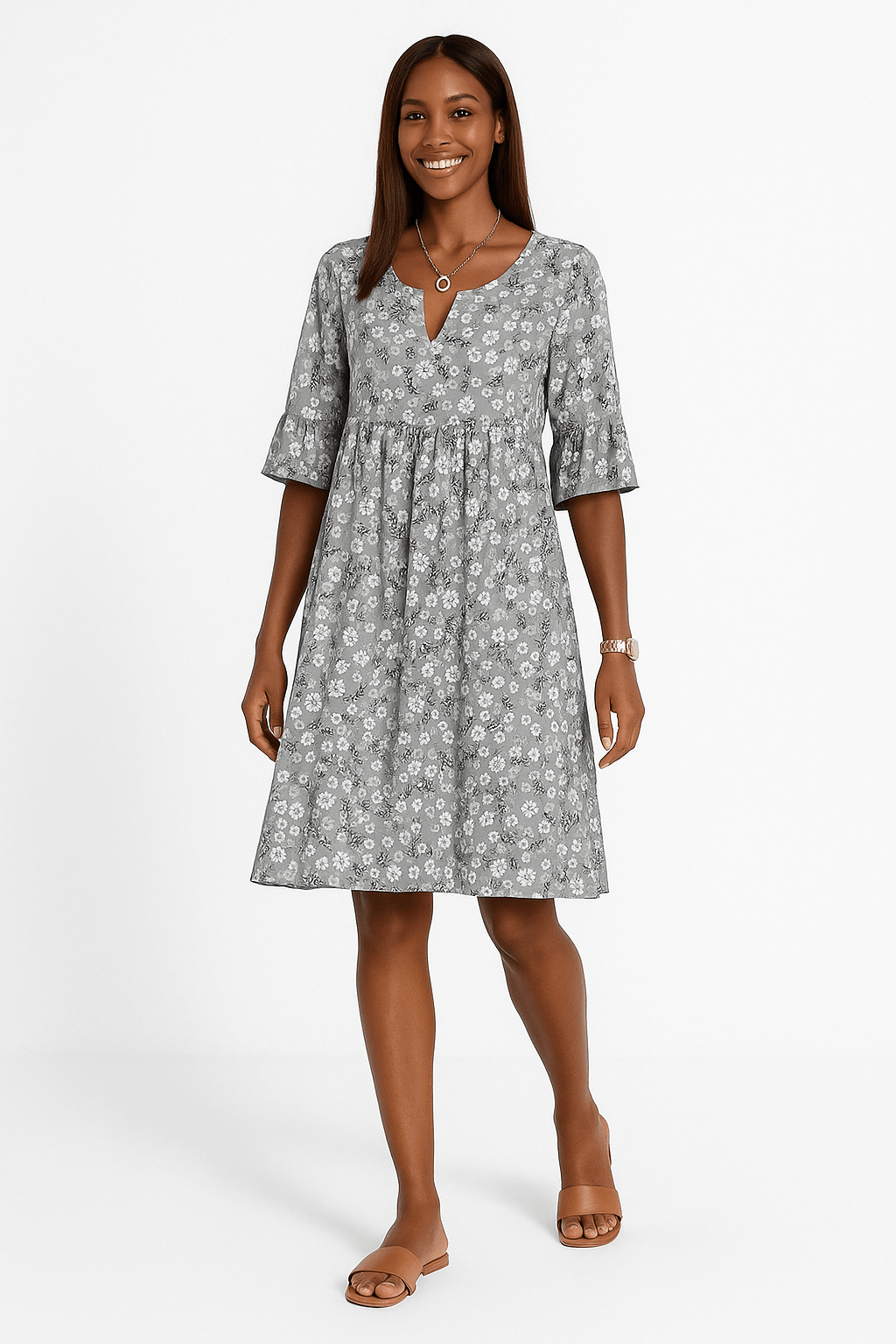 Annalena – Vestido floreado en estilo femenino