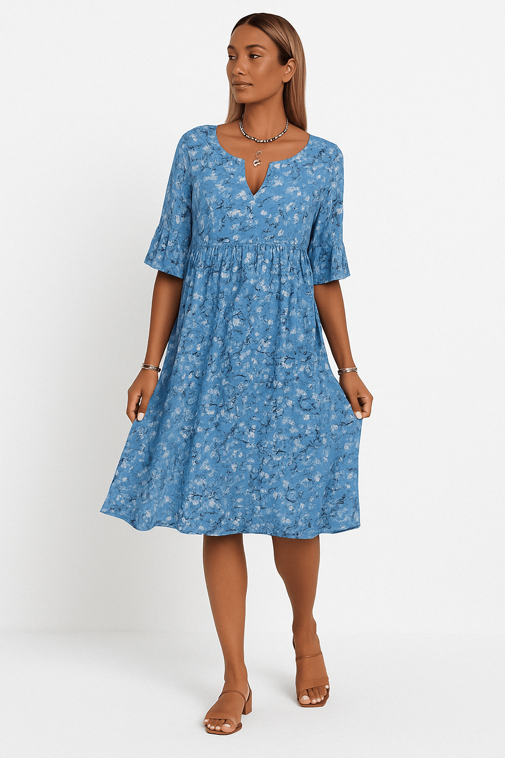 Annalena – Vestido floreado en estilo femenino