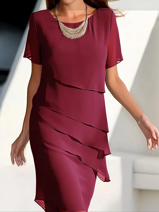 Daria – Vestido de Gasa en Capas