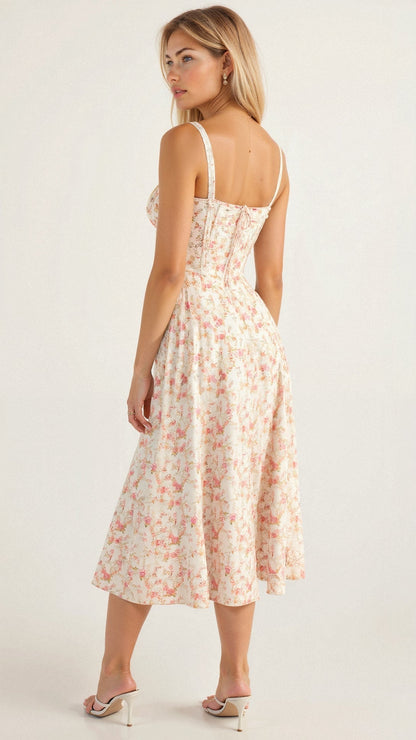 Liana – Corset Vestido Midi
