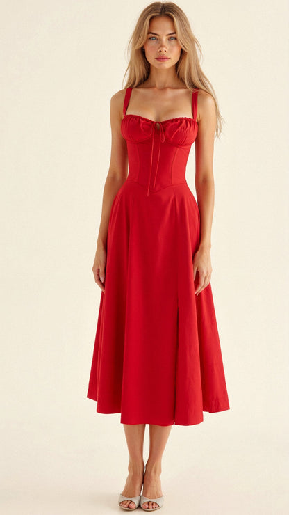 Liana – Corset Vestido Midi