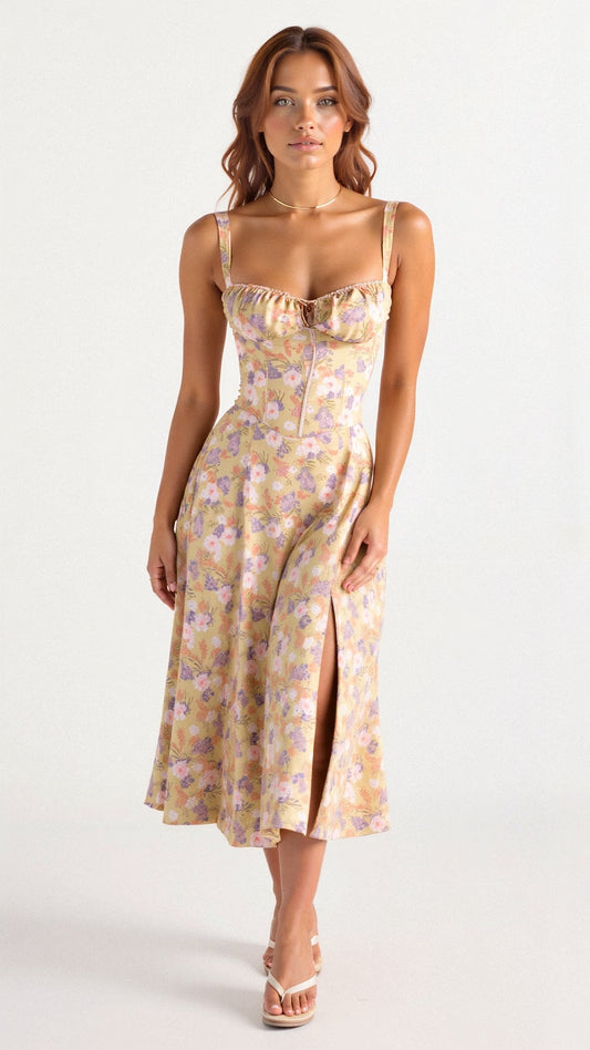 Liana – Corset Vestido Midi