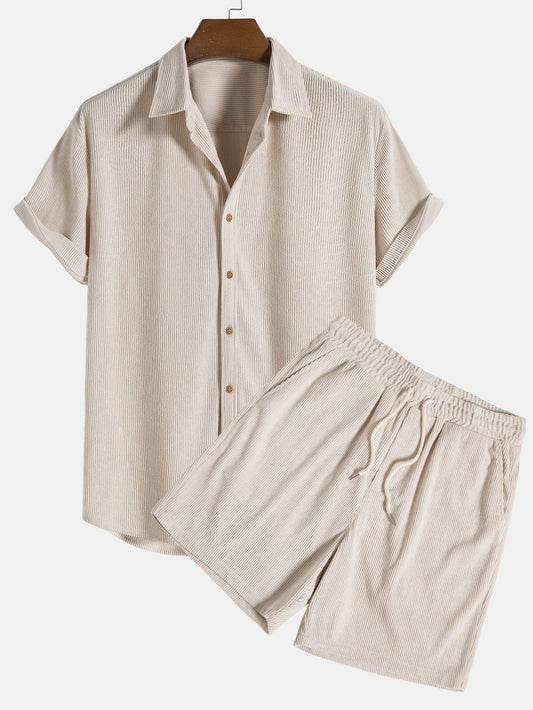 Klaus – Camisa Corta y Conjunto de Shorts con Estructura