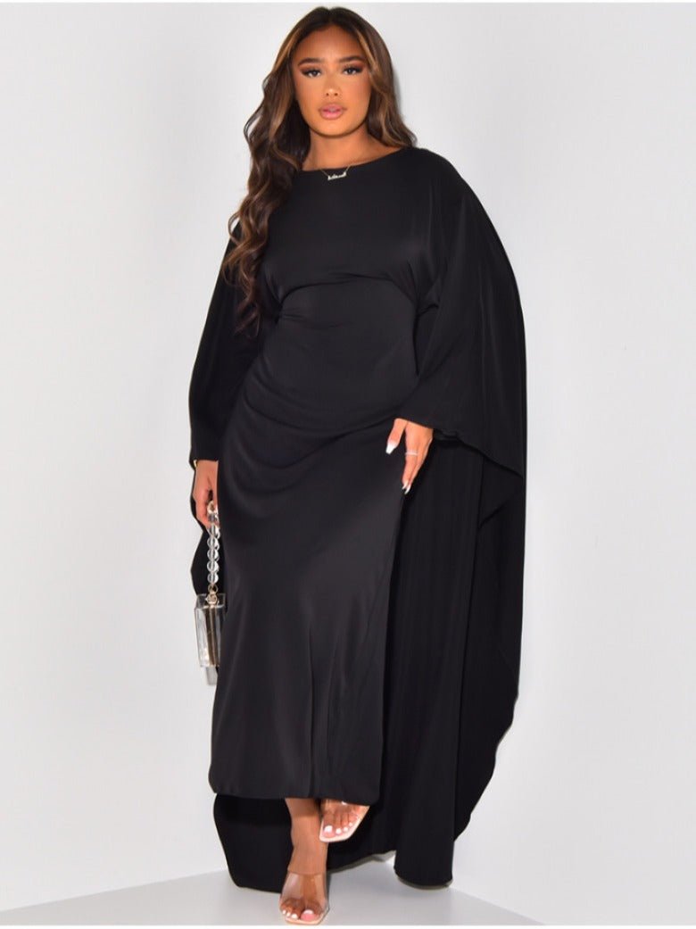 Marleen – Maxivestido con capa fluida
