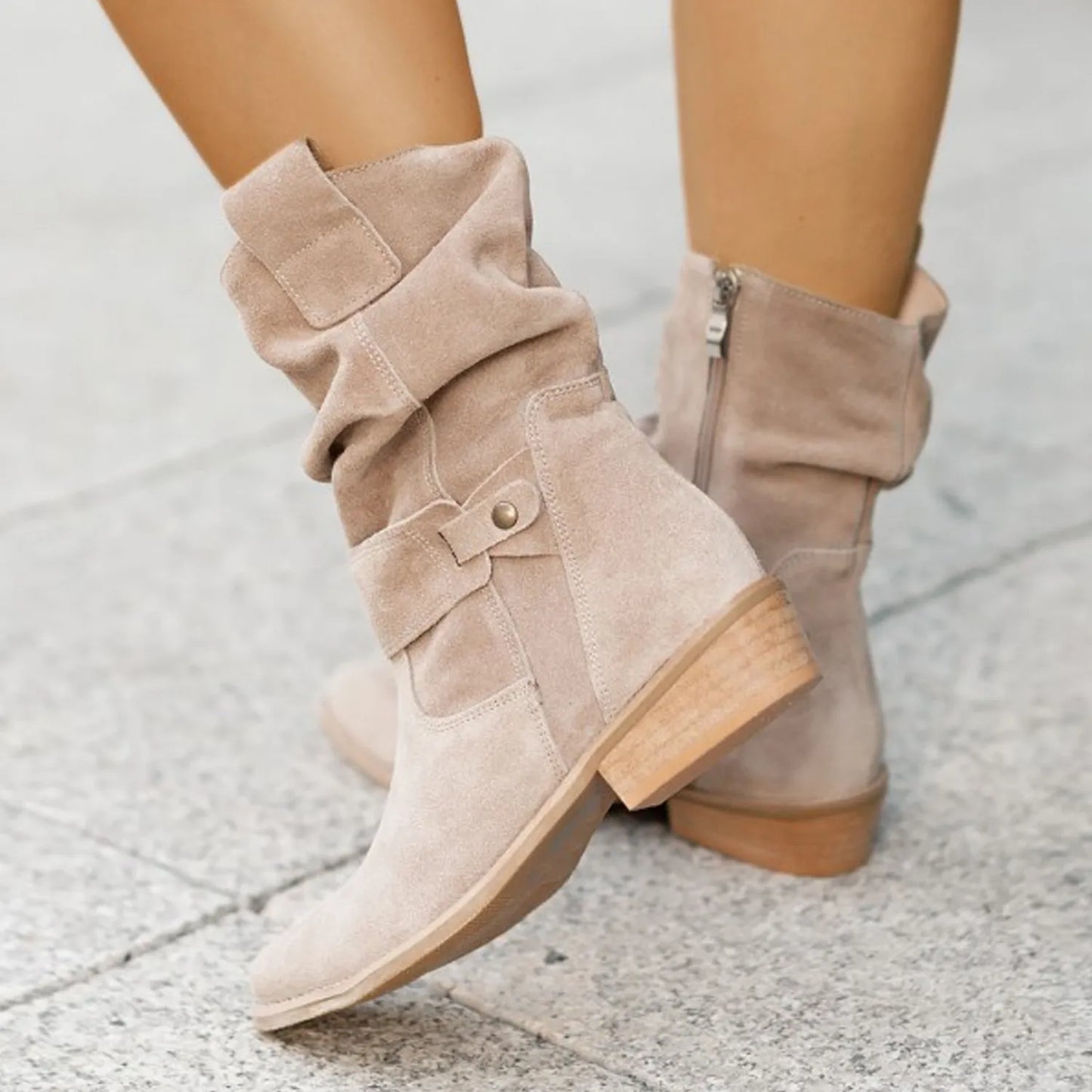 Elisa – Botines de Ante | Chic & Confortable