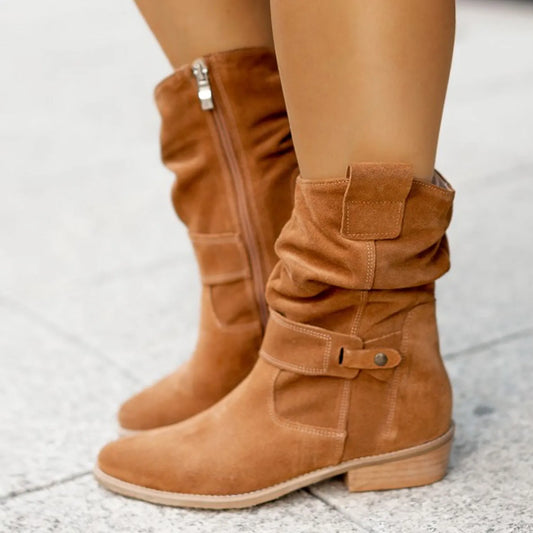 Elisa – Botines de Ante | Chic & Confortable