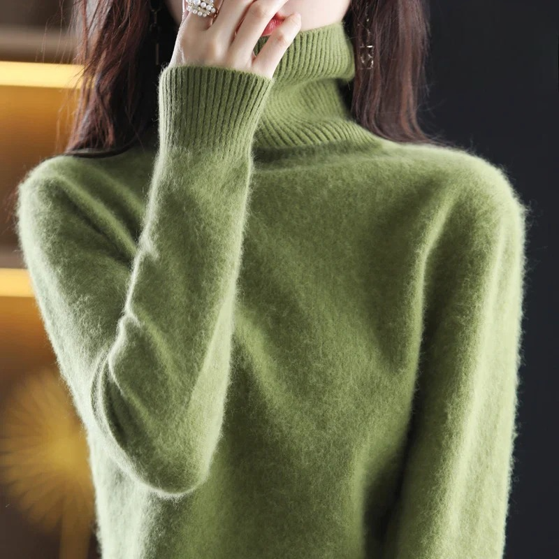 Letizia – Elegante Suéter de Cuello Alto