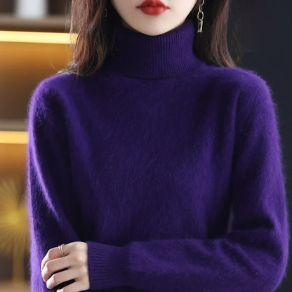 Letizia – Elegante Suéter de Cuello Alto