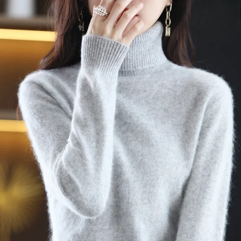 Letizia – Elegante Suéter de Cuello Alto