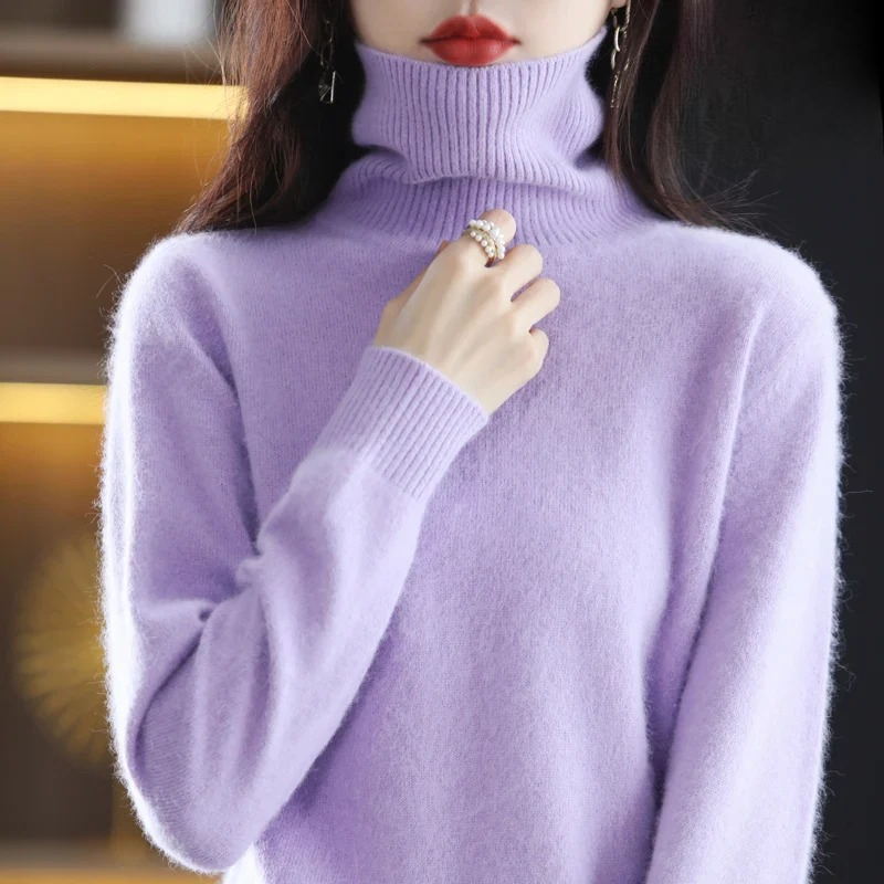 Letizia – Elegante Suéter de Cuello Alto