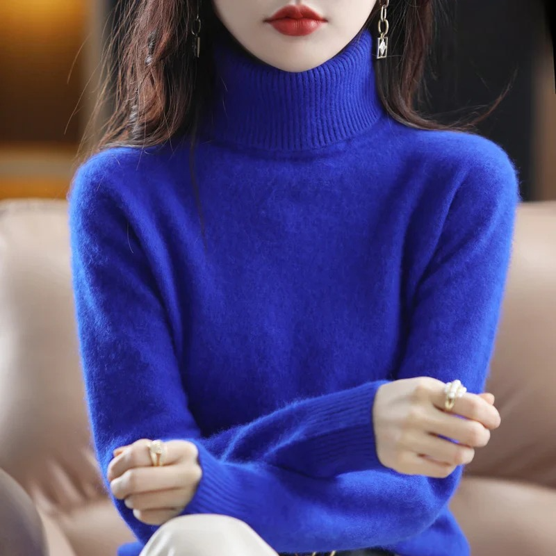 Letizia – Elegante Suéter de Cuello Alto