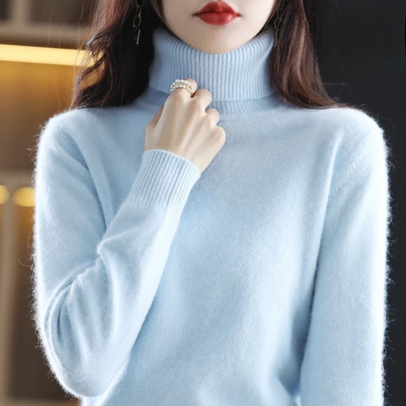 Letizia – Elegante Suéter de Cuello Alto
