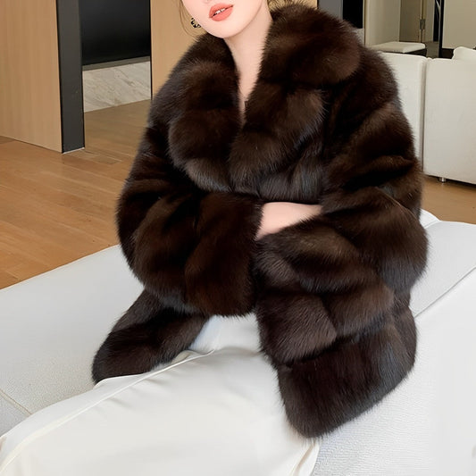 Deena – Elegante Abrigo de Piel