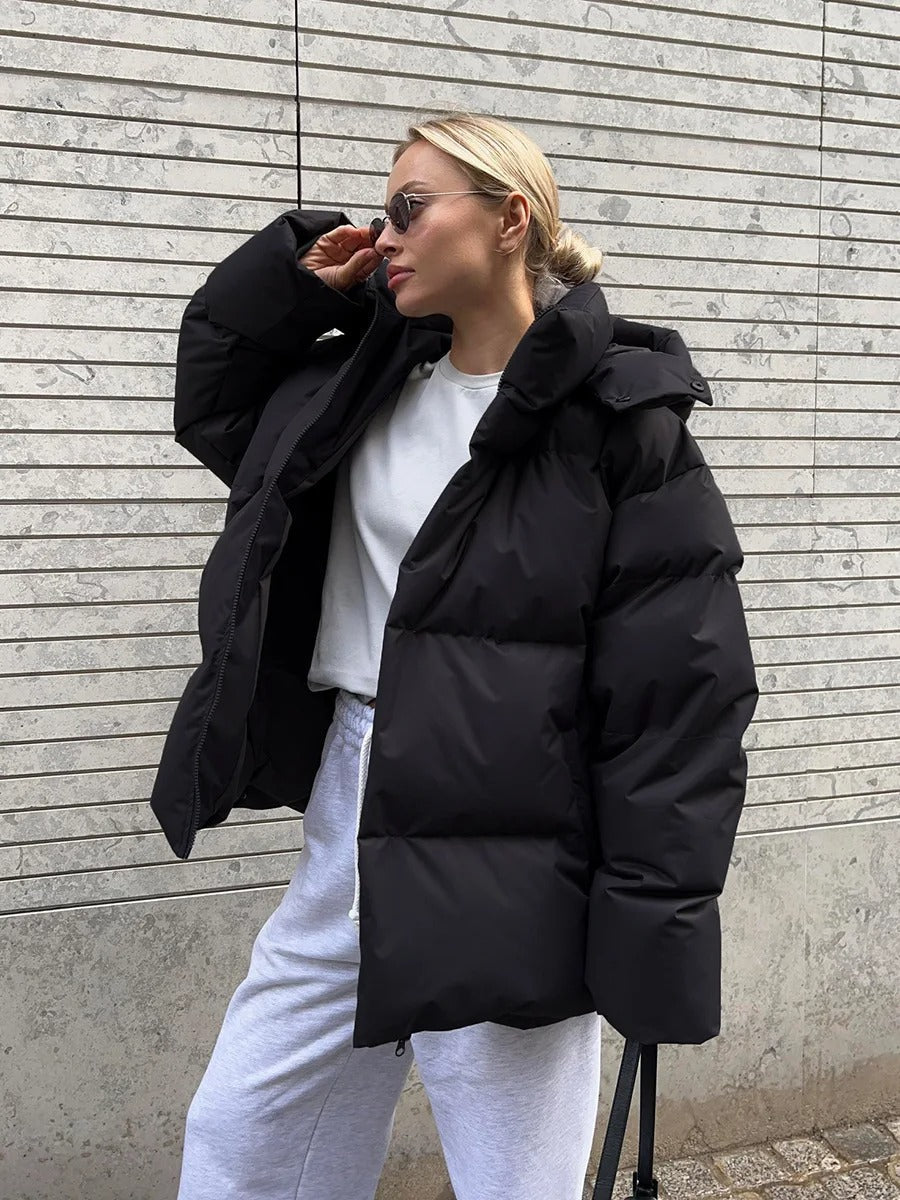 Jana – Chaqueta corta acolchada con capucha