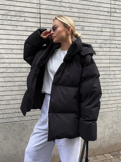 Jana – Chaqueta corta acolchada con capucha