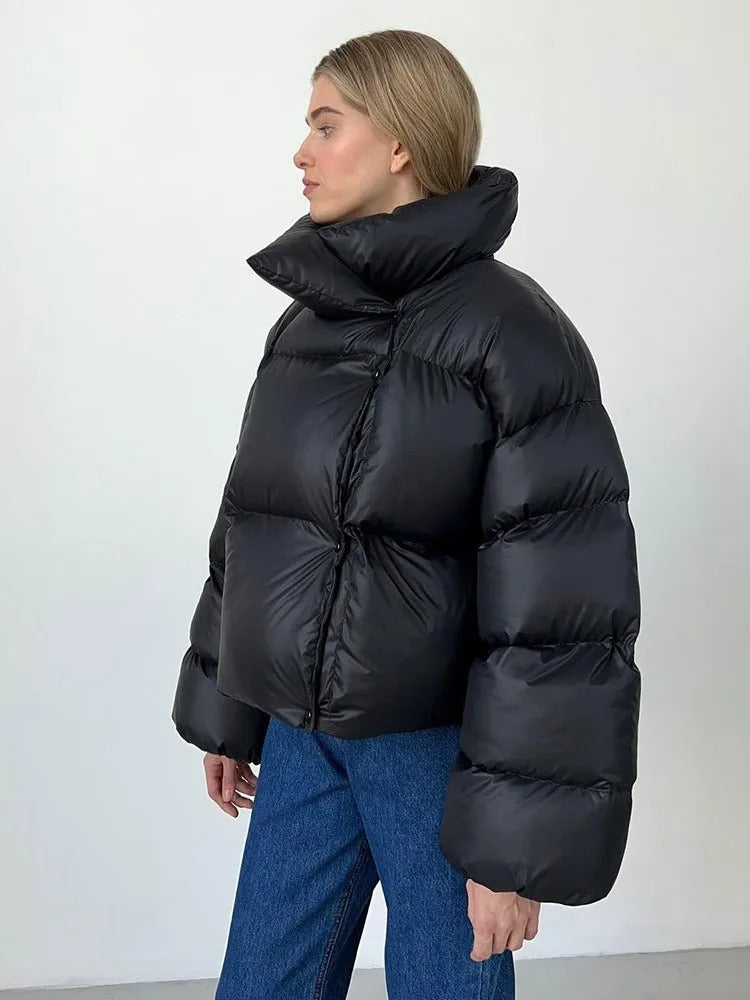 Jana – Chaqueta corta acolchada con capucha