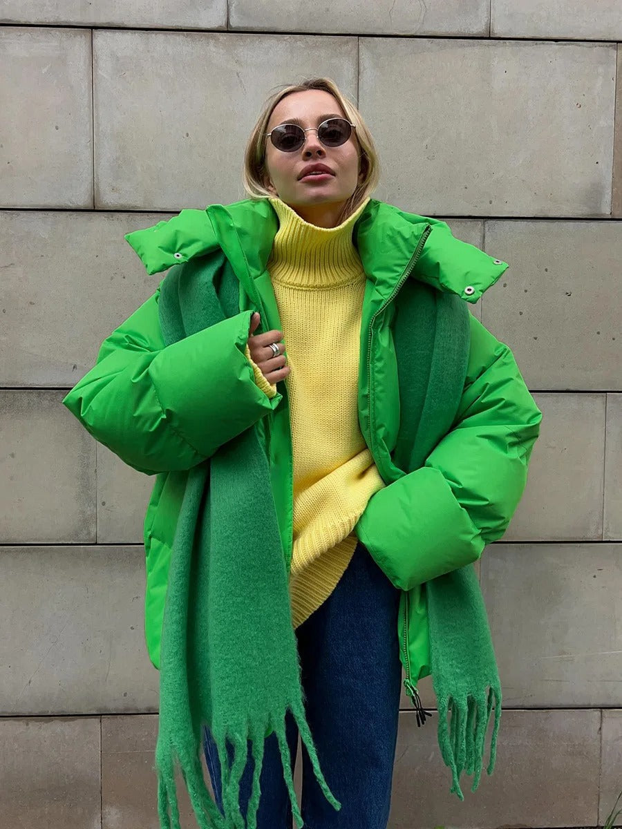 Jana – Chaqueta corta acolchada con capucha