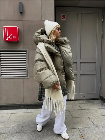 Jana – Chaqueta corta acolchada con capucha